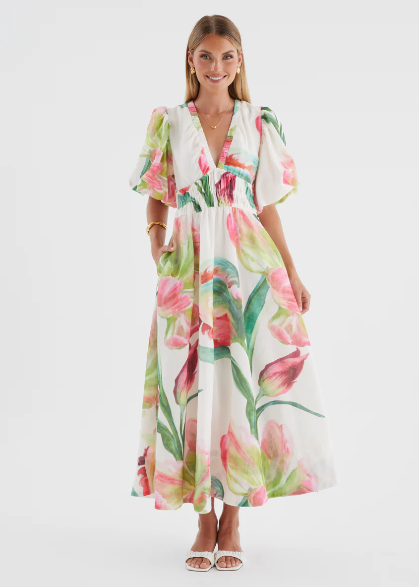 Abbey Maxi Dress - Pink Orchid - Image 3