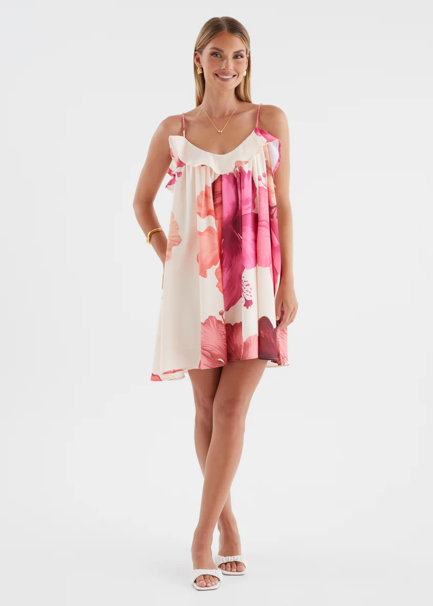 Abianne Dress - Fuchsia Floral - Image 3