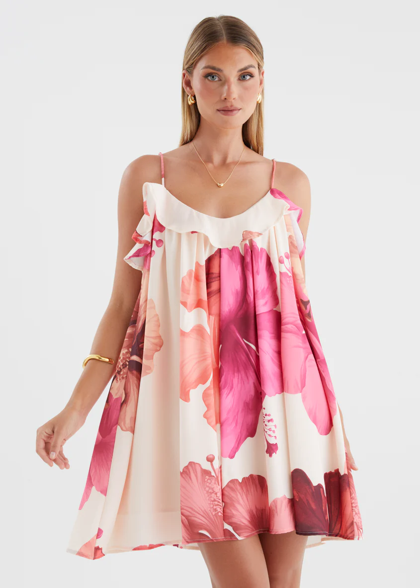 Abianne Dress - Fuchsia Floral - Image 5