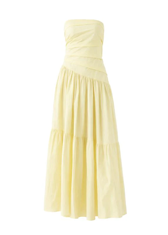 Abie Strapless Maxi Dress - Banana - Image 4