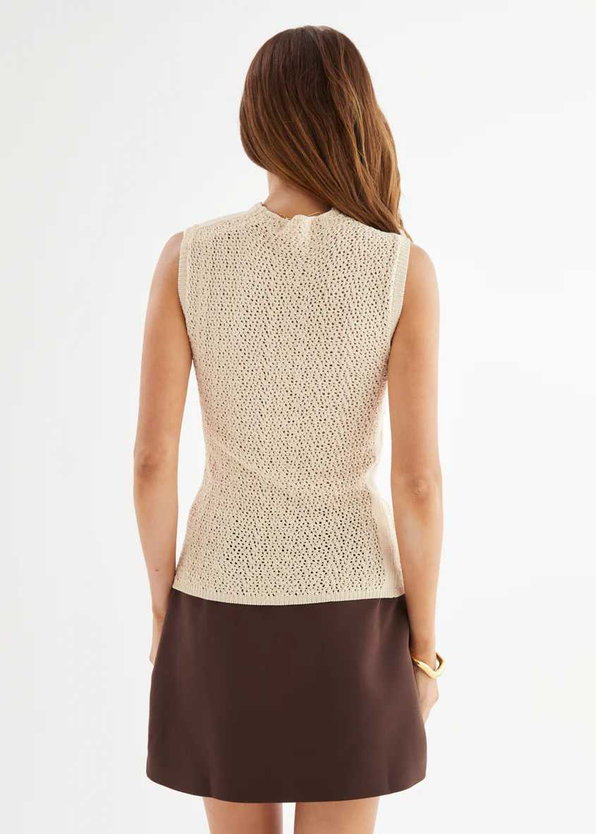 Addie Knit Top - Cream - Image 5