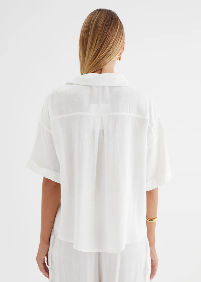 Airlie Shirt - White Lace - Image 9