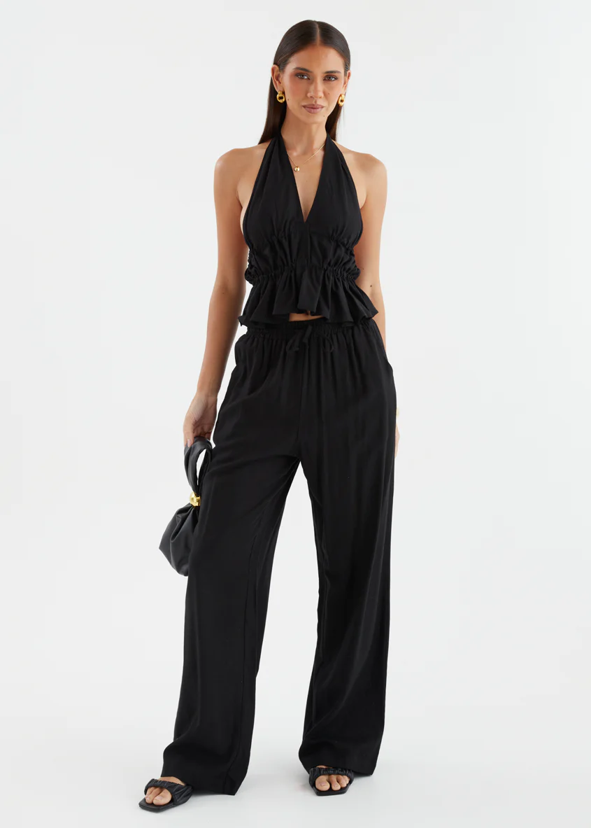 Akira Halter Top - Black - Image 2