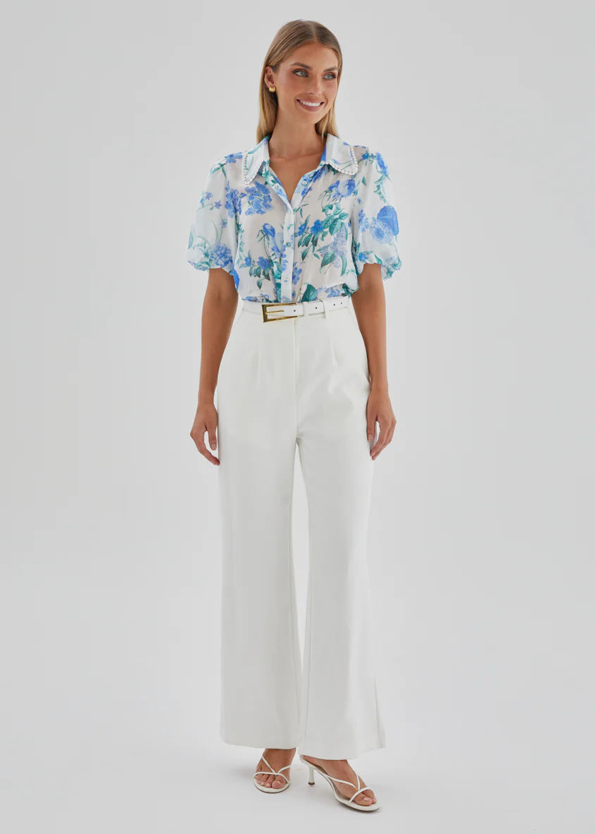 Aldiana Blouse - Blue Garden - Image 2