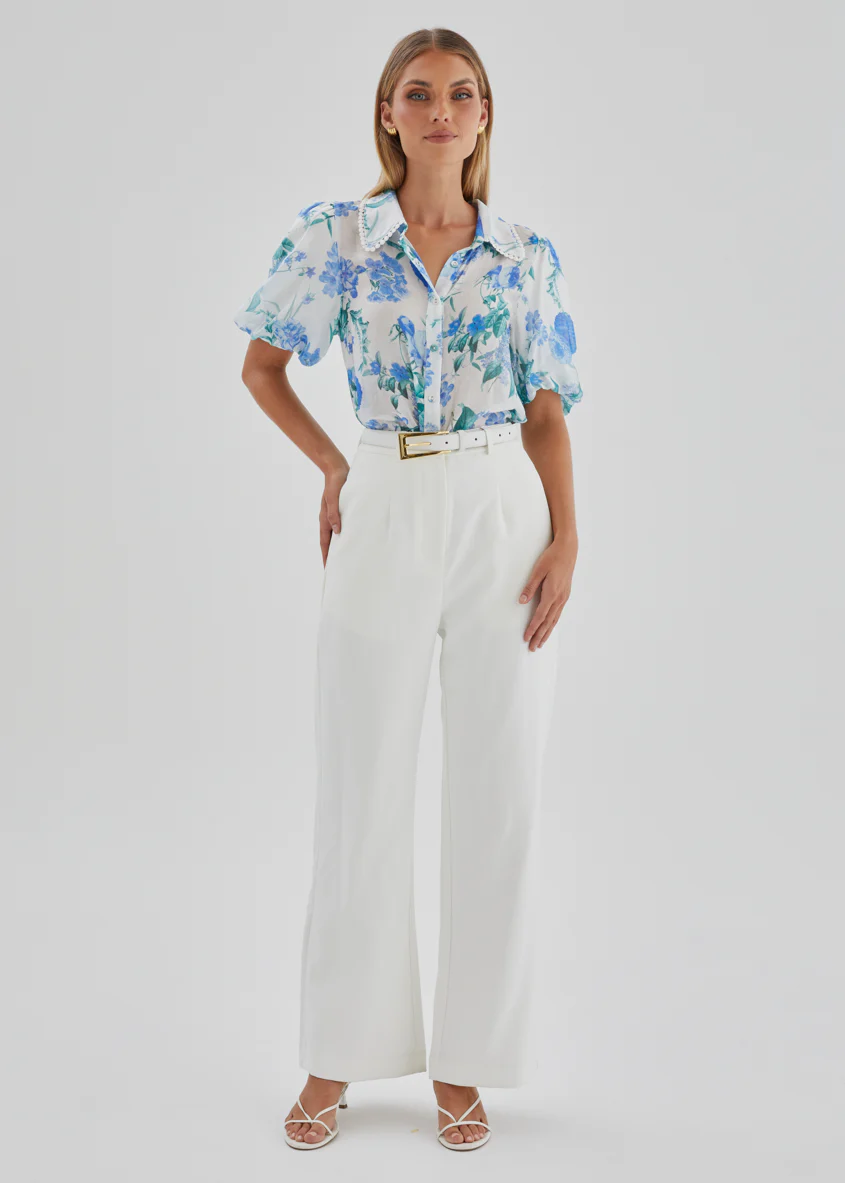 Aldiana Blouse - Blue Garden - Image 6