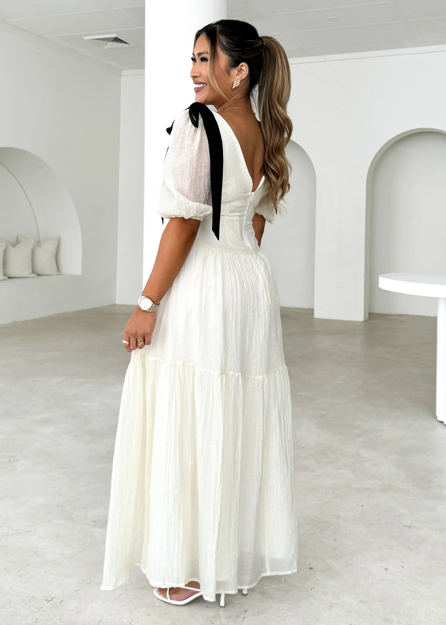 Alias Maxi Dress - Cream - Image 2
