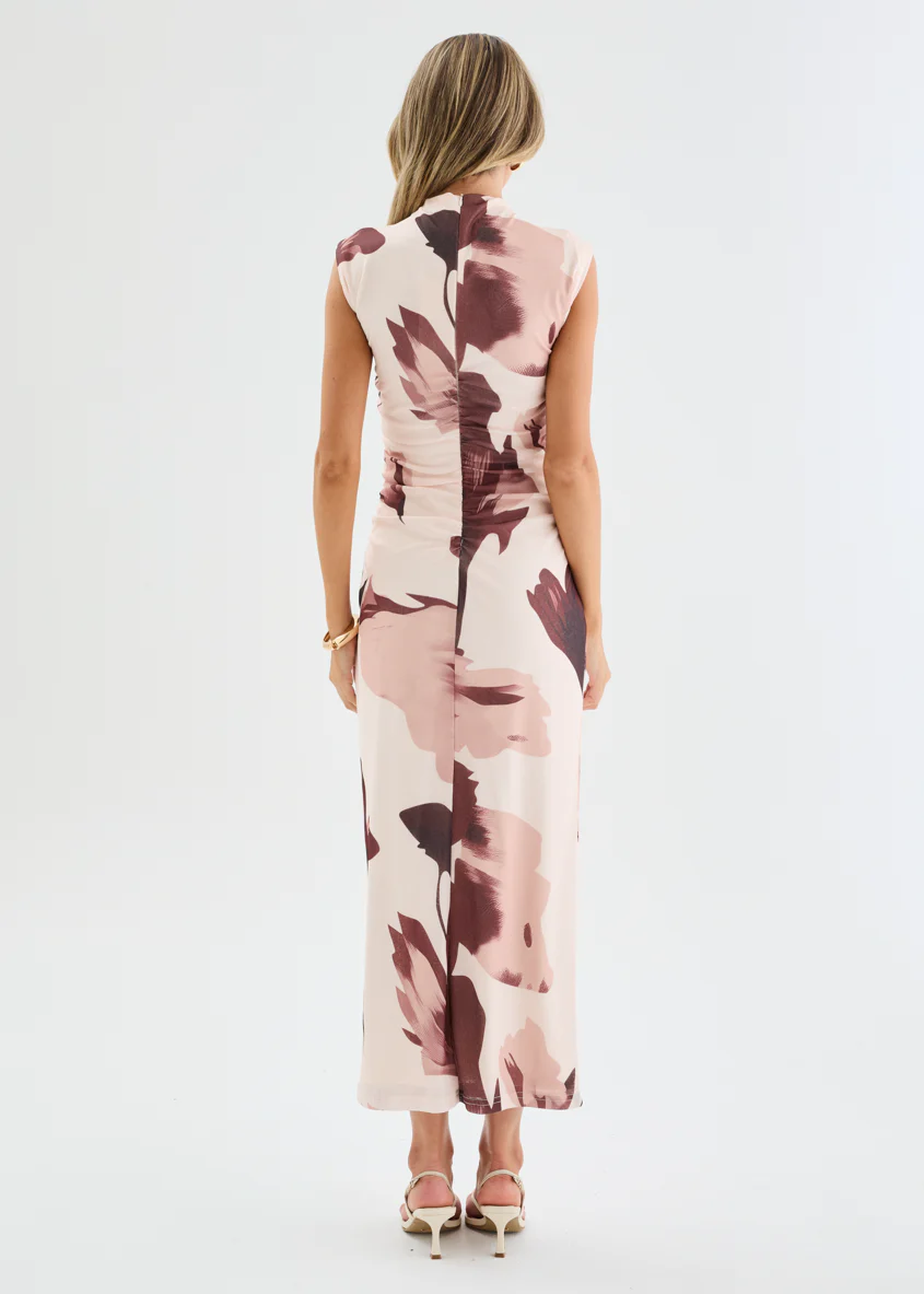 Alicia Midi Dress - Chocolate Floral - Image 6