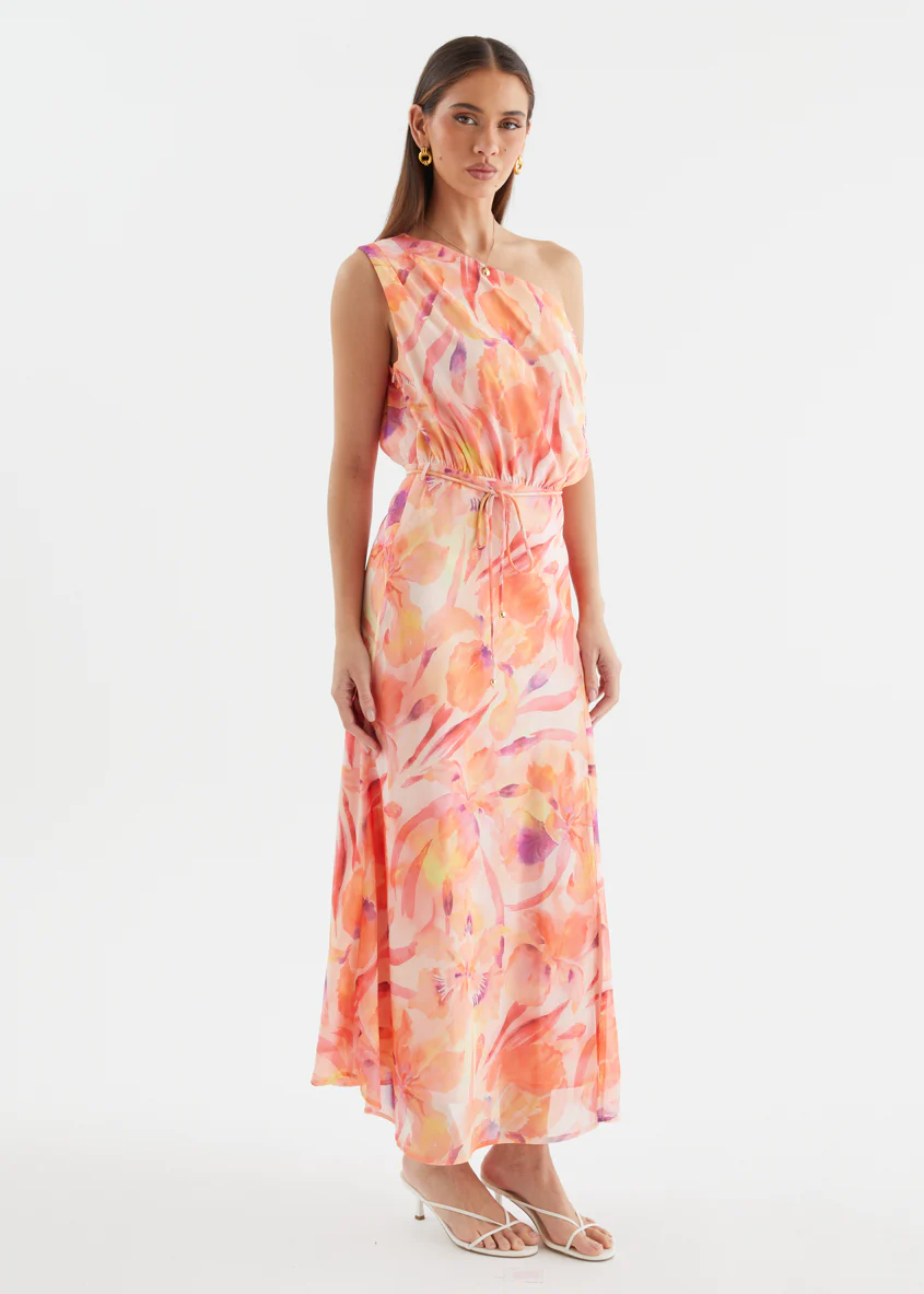 Alisa Drop Shoulder Maxi Dress - Tangerine Dream - Image 6