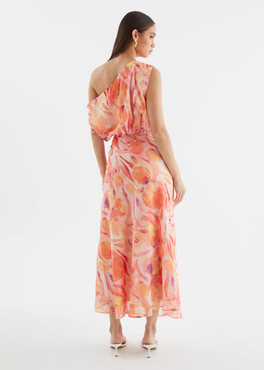 Alisa Drop Shoulder Maxi Dress - Tangerine Dream - Image 7