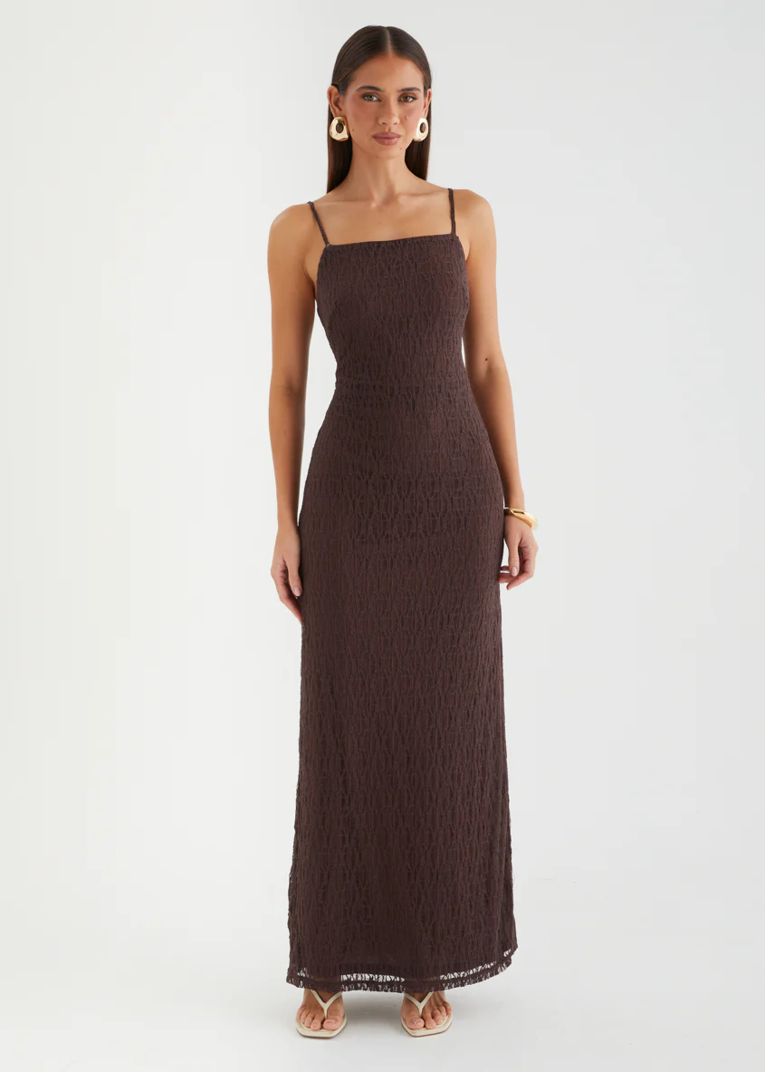 Alissia Maxi Dress - Chocolate