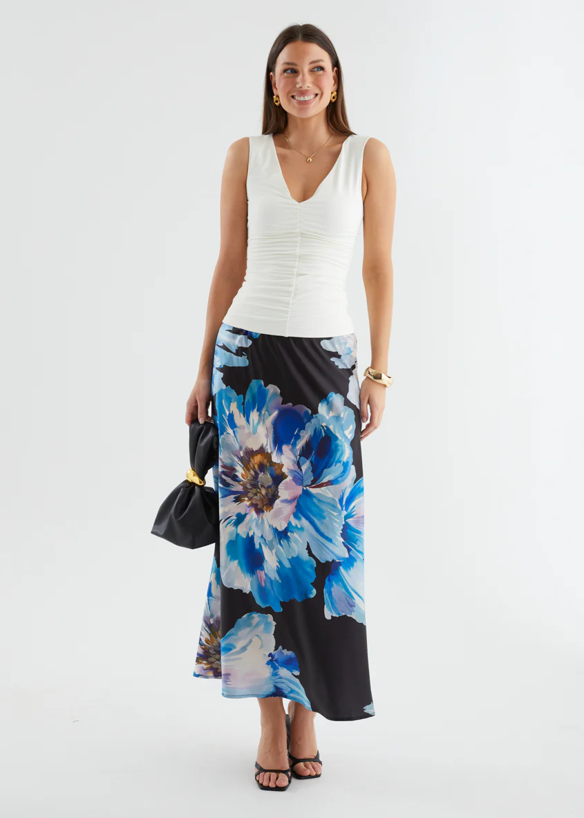 Allie Maxi Skirt - Midnight Bloom - Image 4