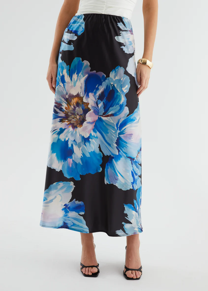 Allie Maxi Skirt - Midnight Bloom - Image 6