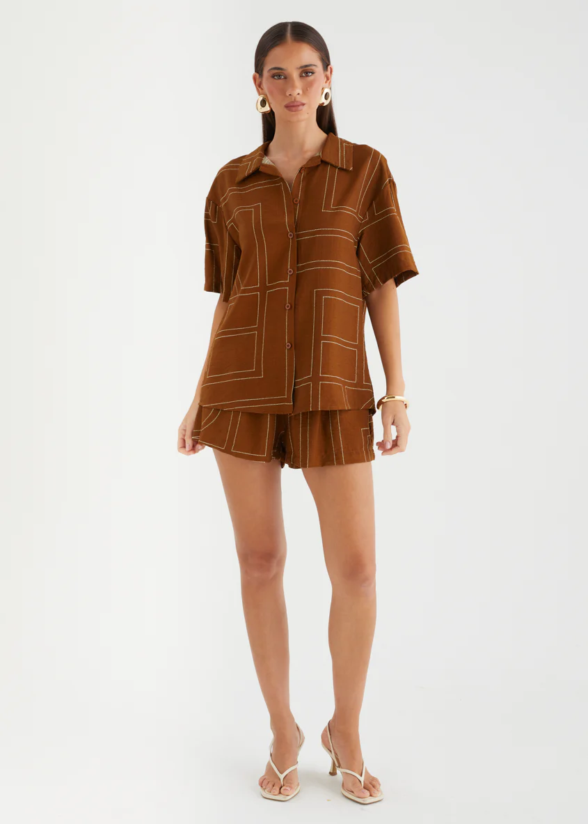 Alysse Set - Brown Geo