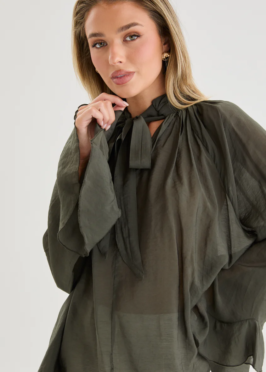 Amberlea Blouse - Khaki