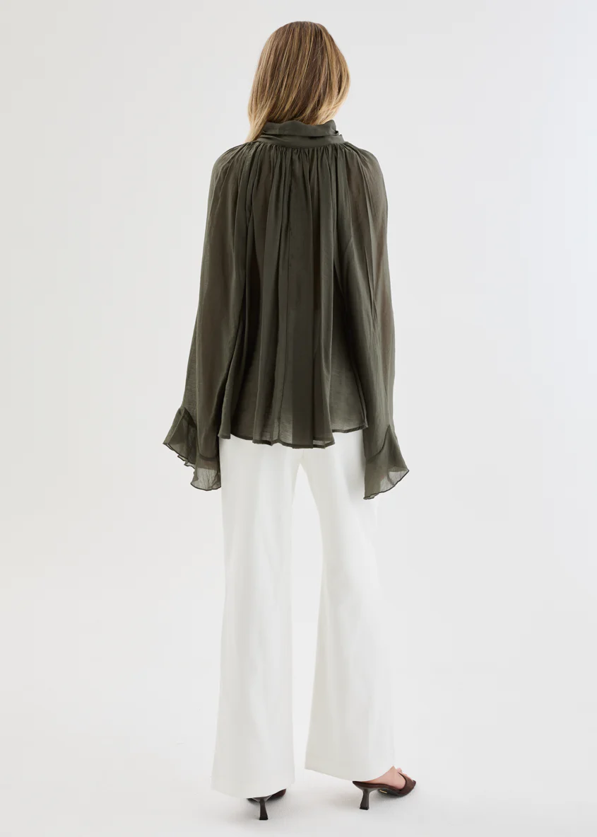 Amberlea Blouse - Khaki - Image 10