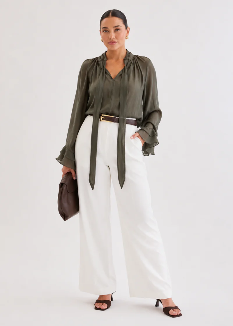 Amberlea Blouse - Khaki - Image 4