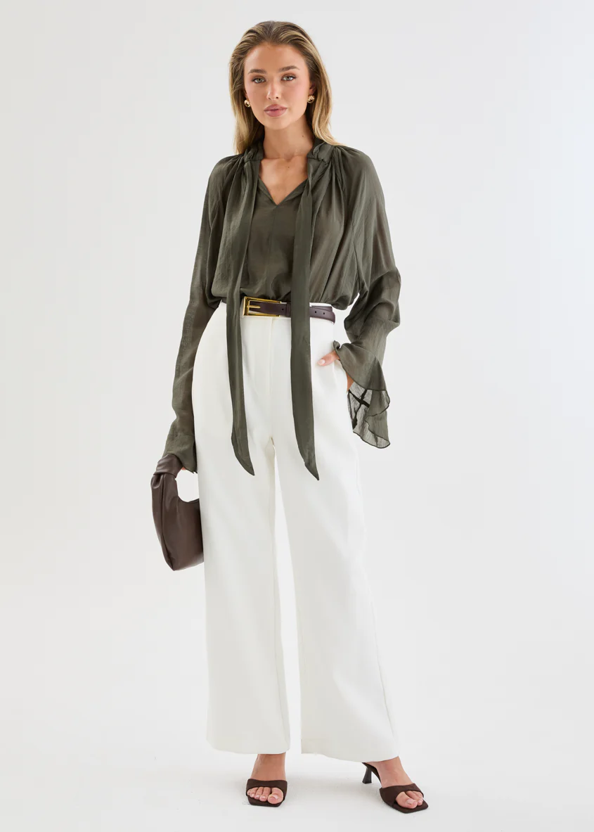 Amberlea Blouse - Khaki - Image 5