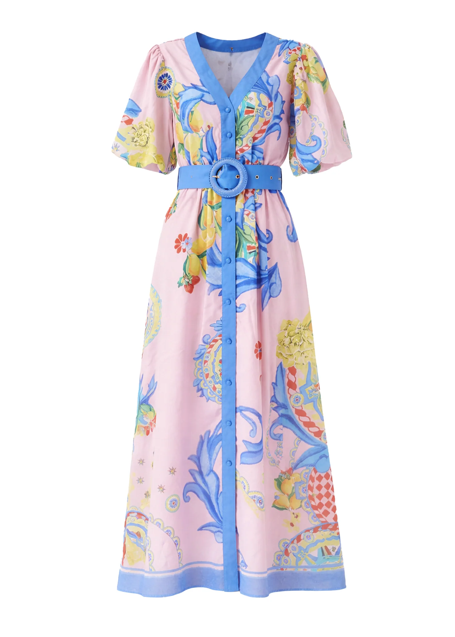 Ambre Maxi Dress - Sicily Print - Image 3