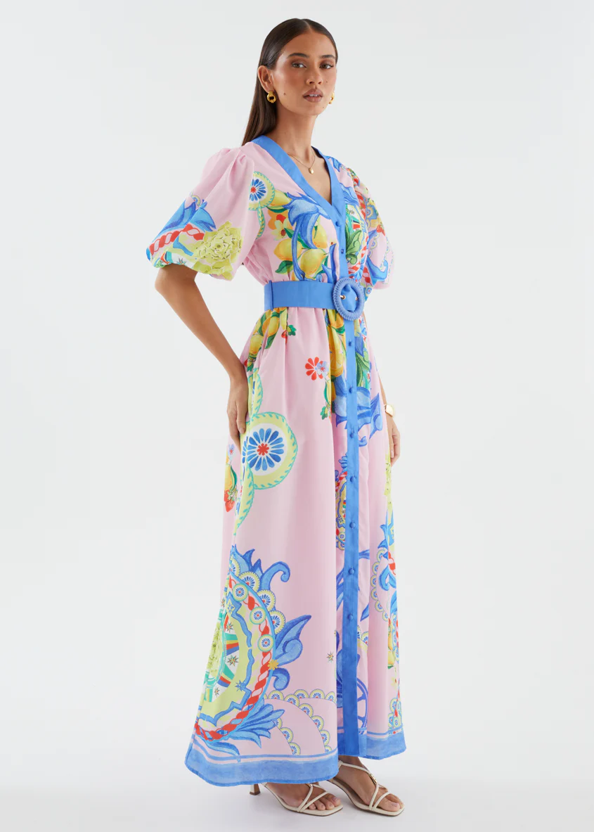 Ambre Maxi Dress - Sicily Print - Image 8