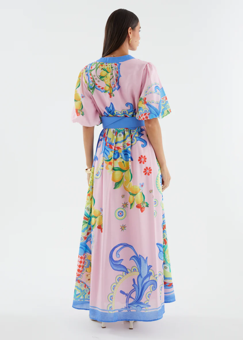 Ambre Maxi Dress - Sicily Print - Image 9