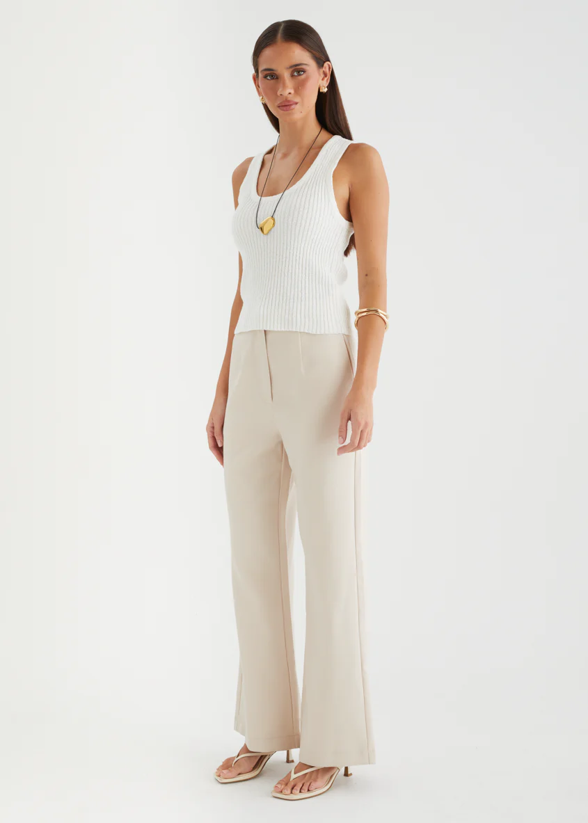 Amylia Knit Tank - White - Image 7