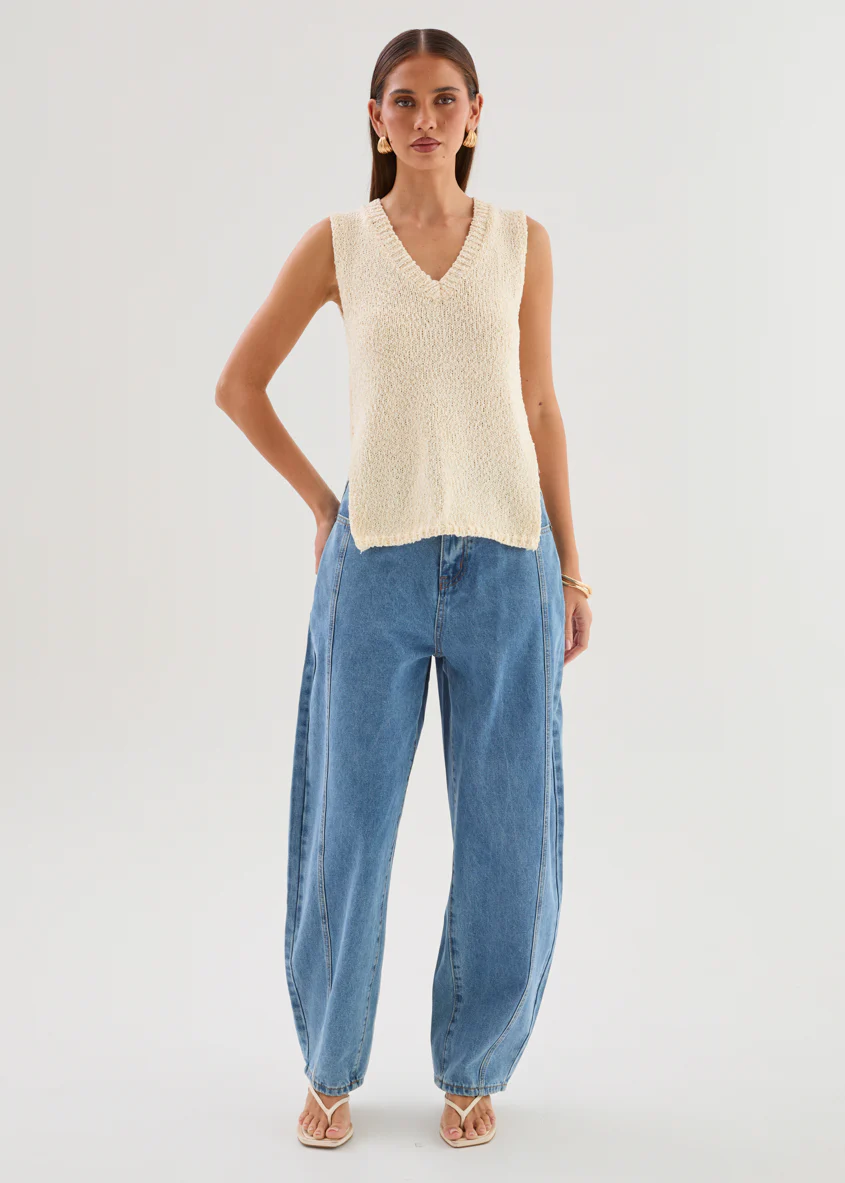 Anderson Barrel Jeans - Mid Wash - Image 2