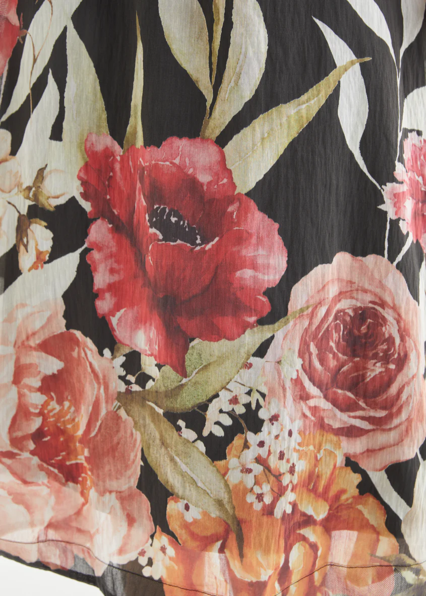 Andrea Midi Dress - Black Garden - Image 8