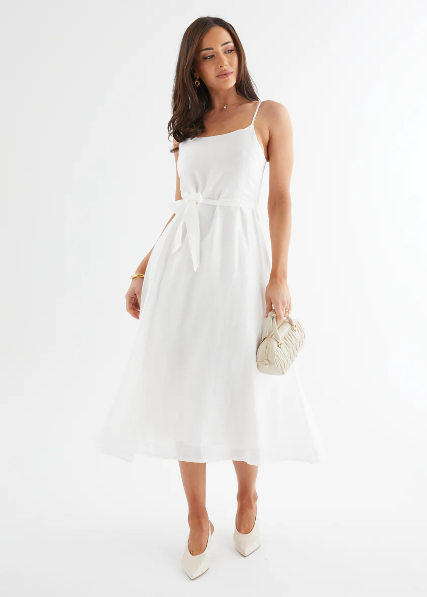 Andrea Midi Dress - Off White - Image 4
