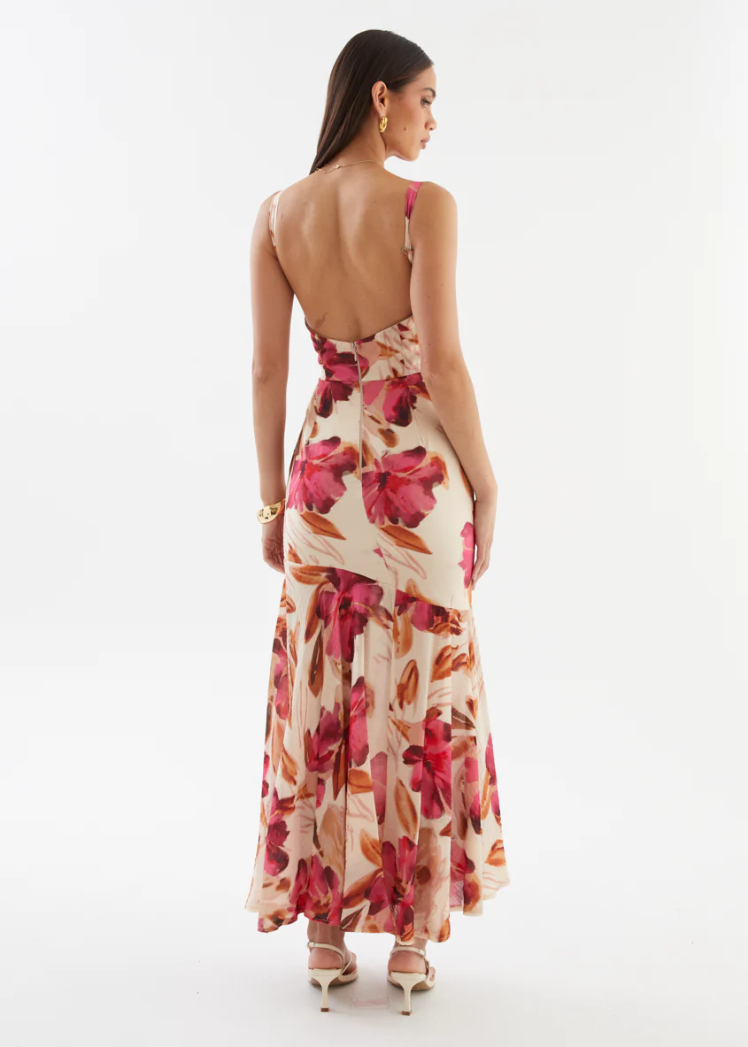 Andreina Maxi Dress - Fuchsia Floral - Image 10