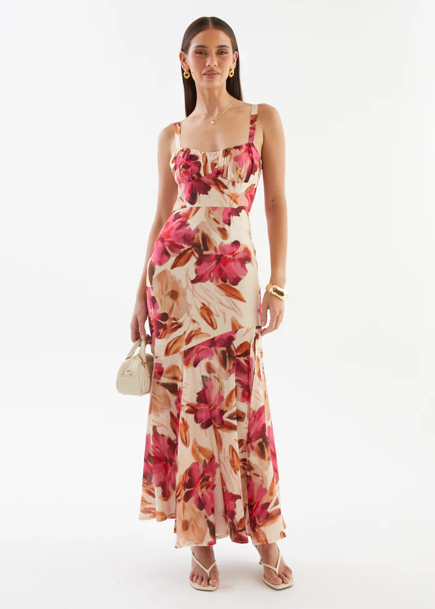 Andreina Maxi Dress - Fuchsia Floral - Image 2