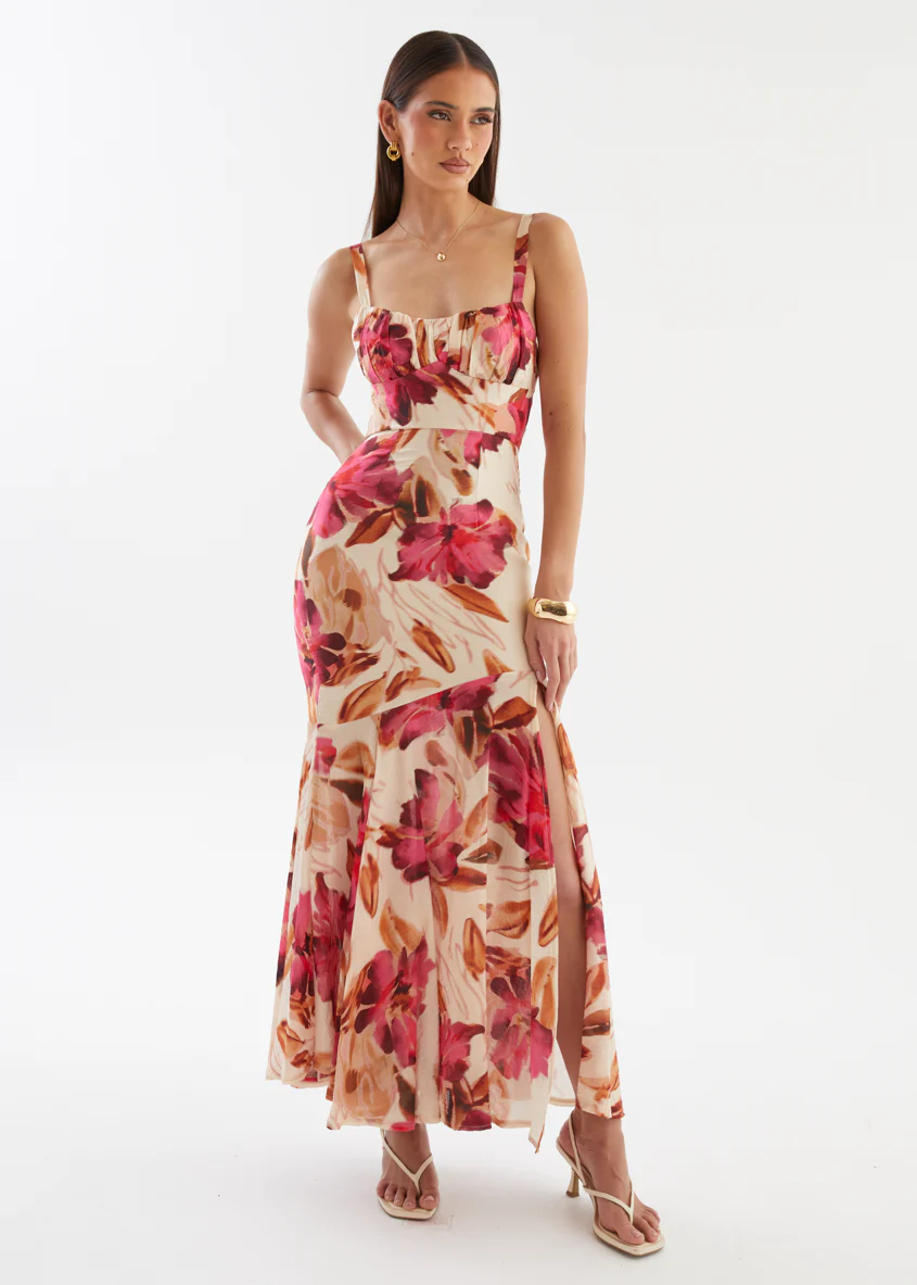Andreina Maxi Dress - Fuchsia Floral - Image 4