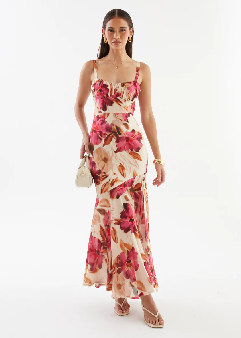 Andreina Maxi Dress - Fuchsia Floral - Image 5