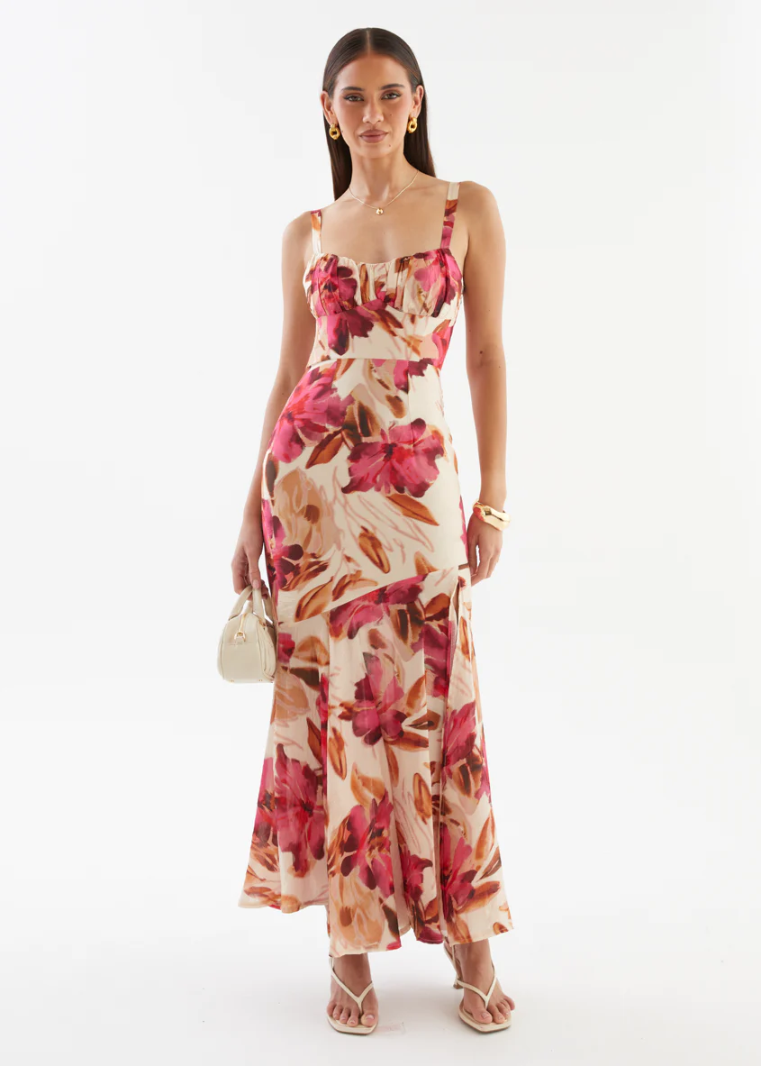 Andreina Maxi Dress - Fuchsia Floral - Image 6