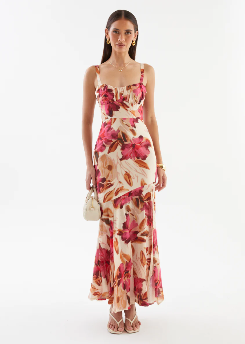 Andreina Maxi Dress - Fuchsia Floral - Image 8
