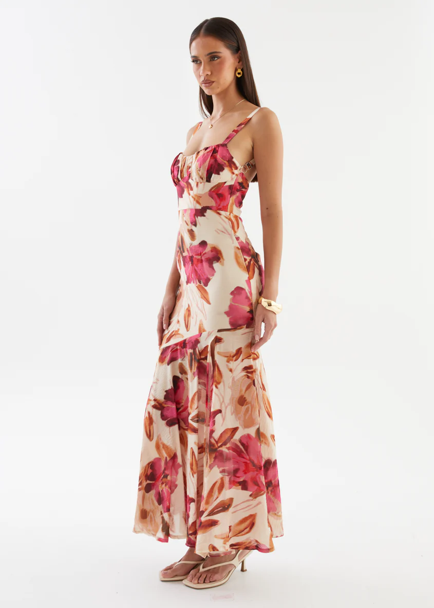 Andreina Maxi Dress - Fuchsia Floral - Image 9