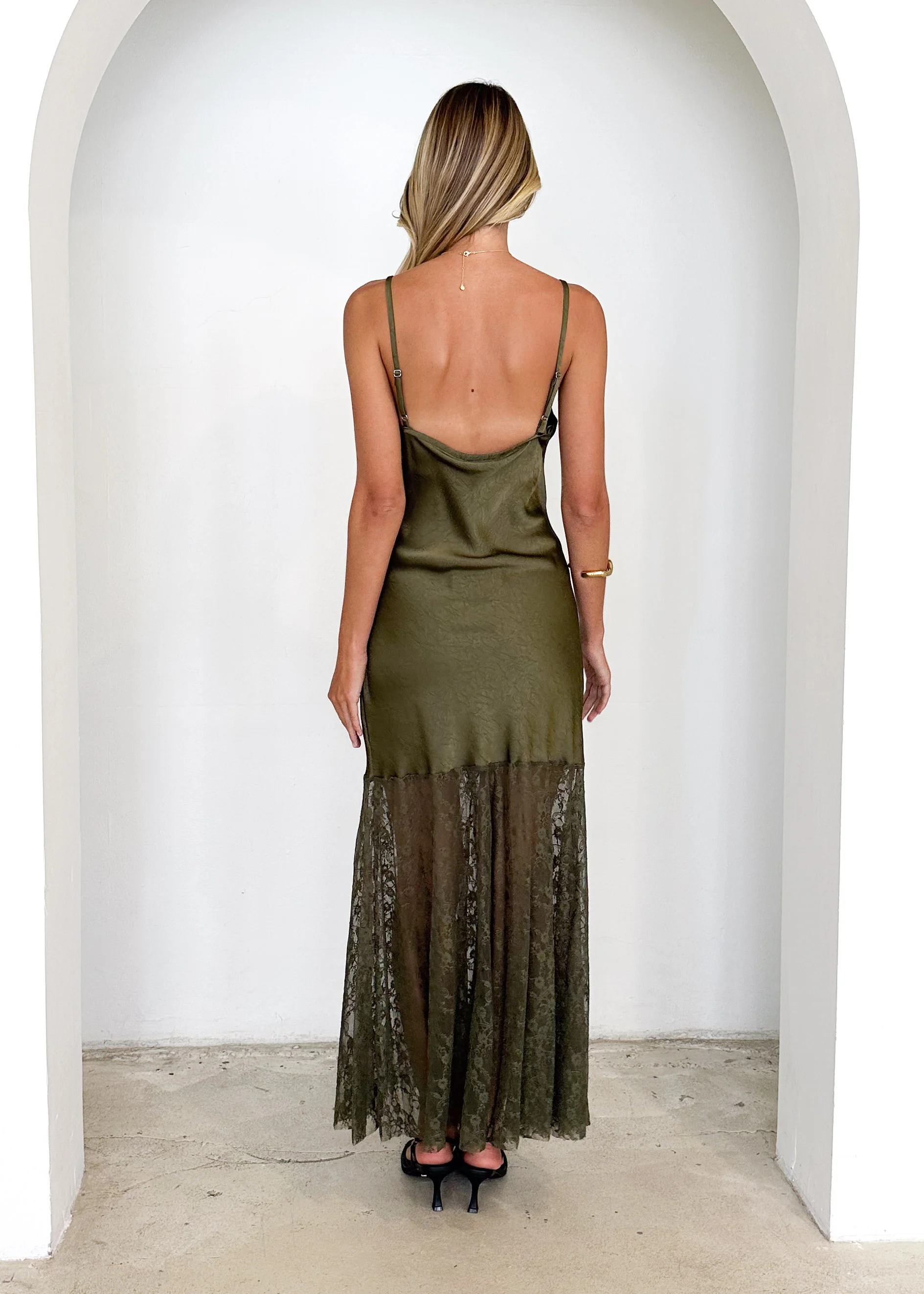 Anika Maxi Dress - Khaki - Image 6