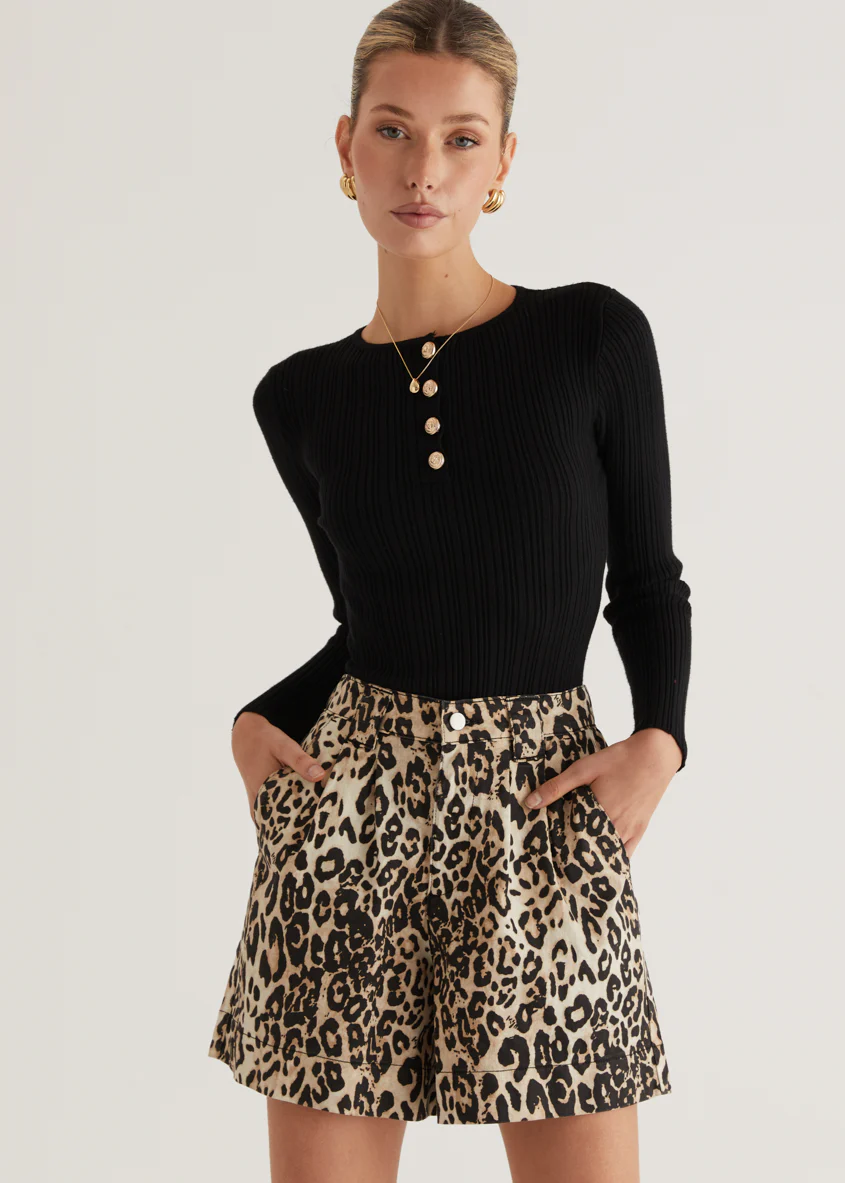 Annabelle Shorts - Leopard - Image 14
