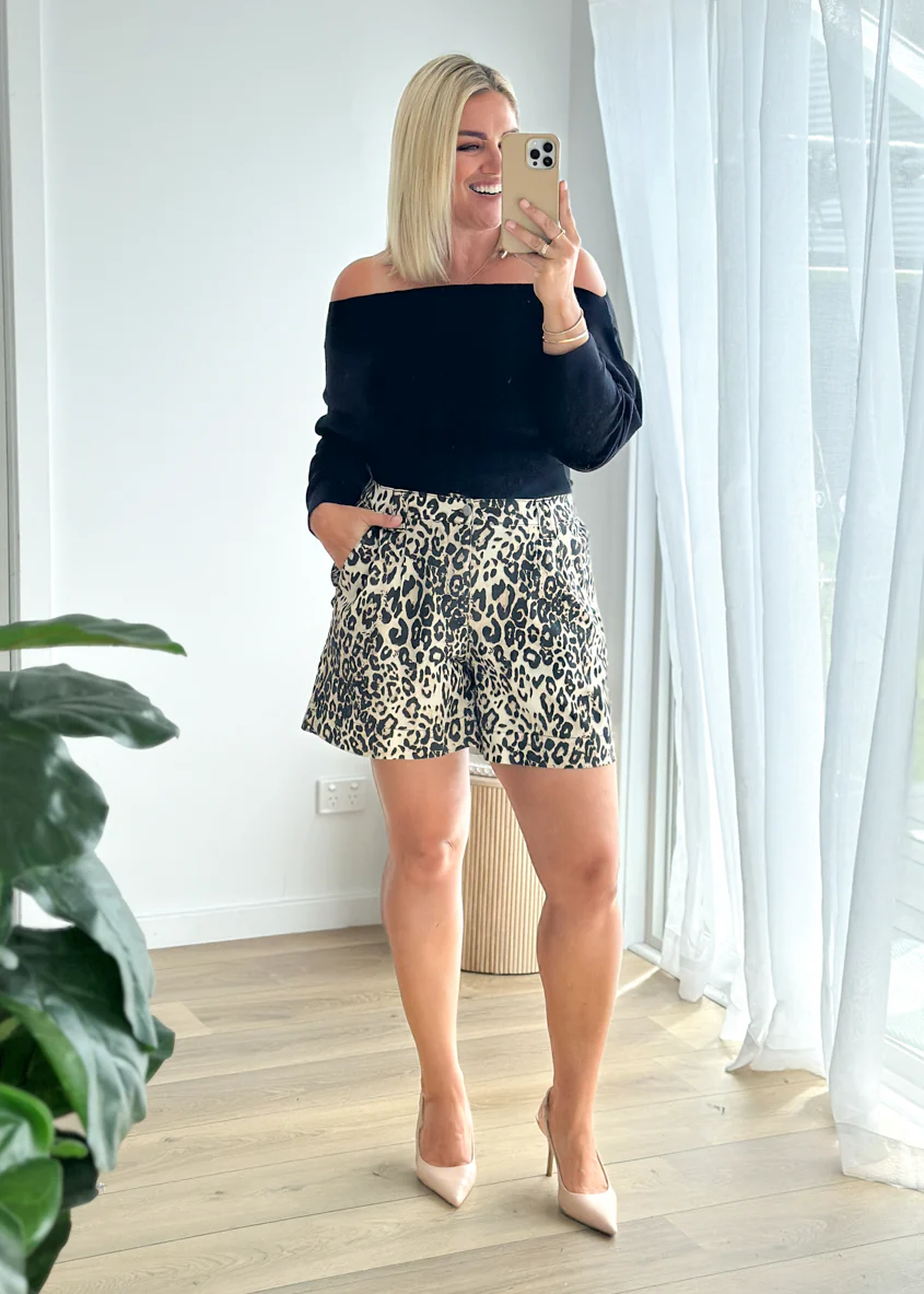 Annabelle Shorts - Leopard - Image 2