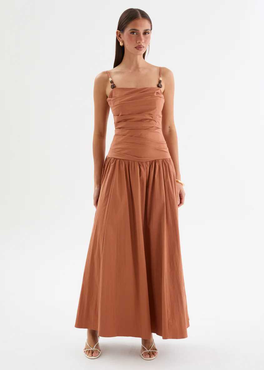 Annetta Maxi Dress - Terracotta - Image 3