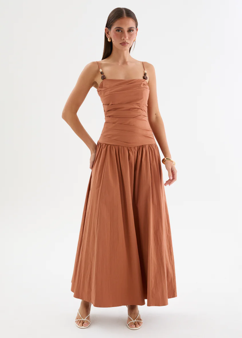Annetta Maxi Dress - Terracotta - Image 4