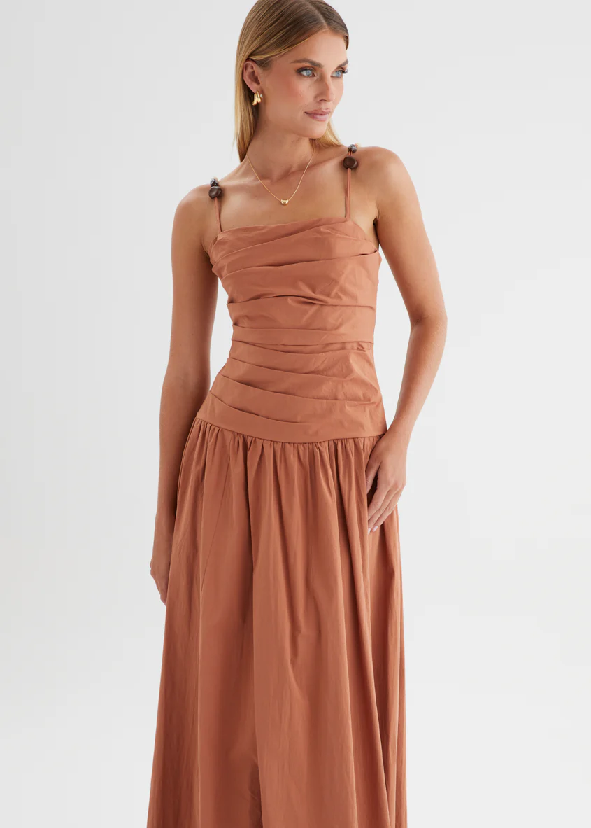 Annetta Maxi Dress - Terracotta - Image 8