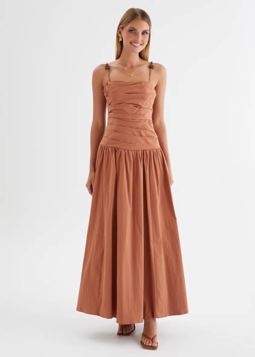 Annetta Maxi Dress - Terracotta - Image 9