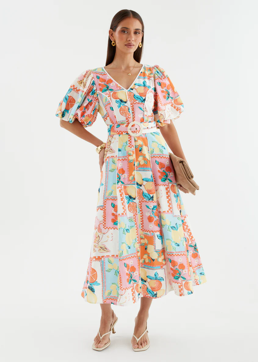 Anthea Maxi Dress - Tropical Tile - Image 2