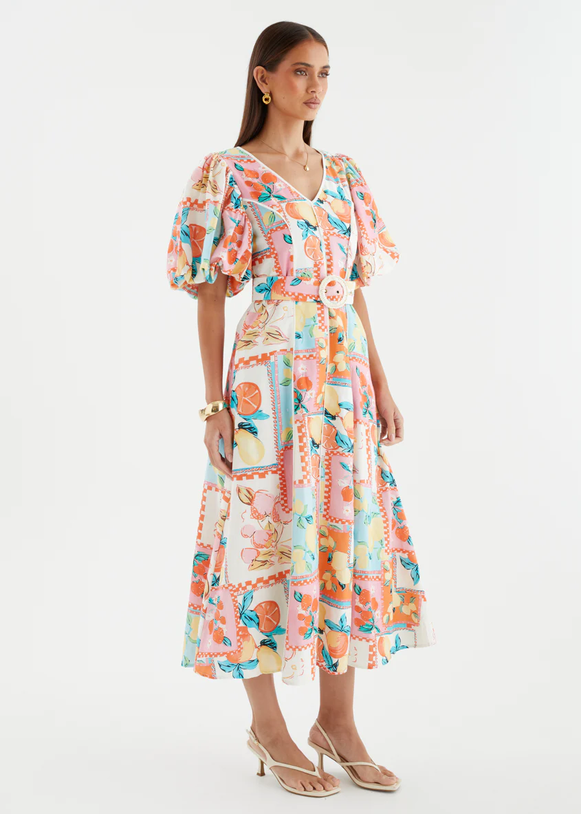 Anthea Maxi Dress - Tropical Tile - Image 4