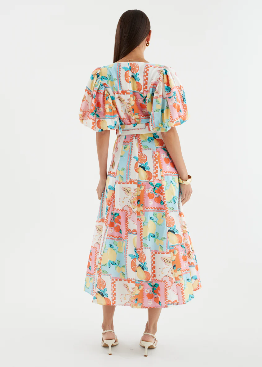 Anthea Maxi Dress - Tropical Tile - Image 5