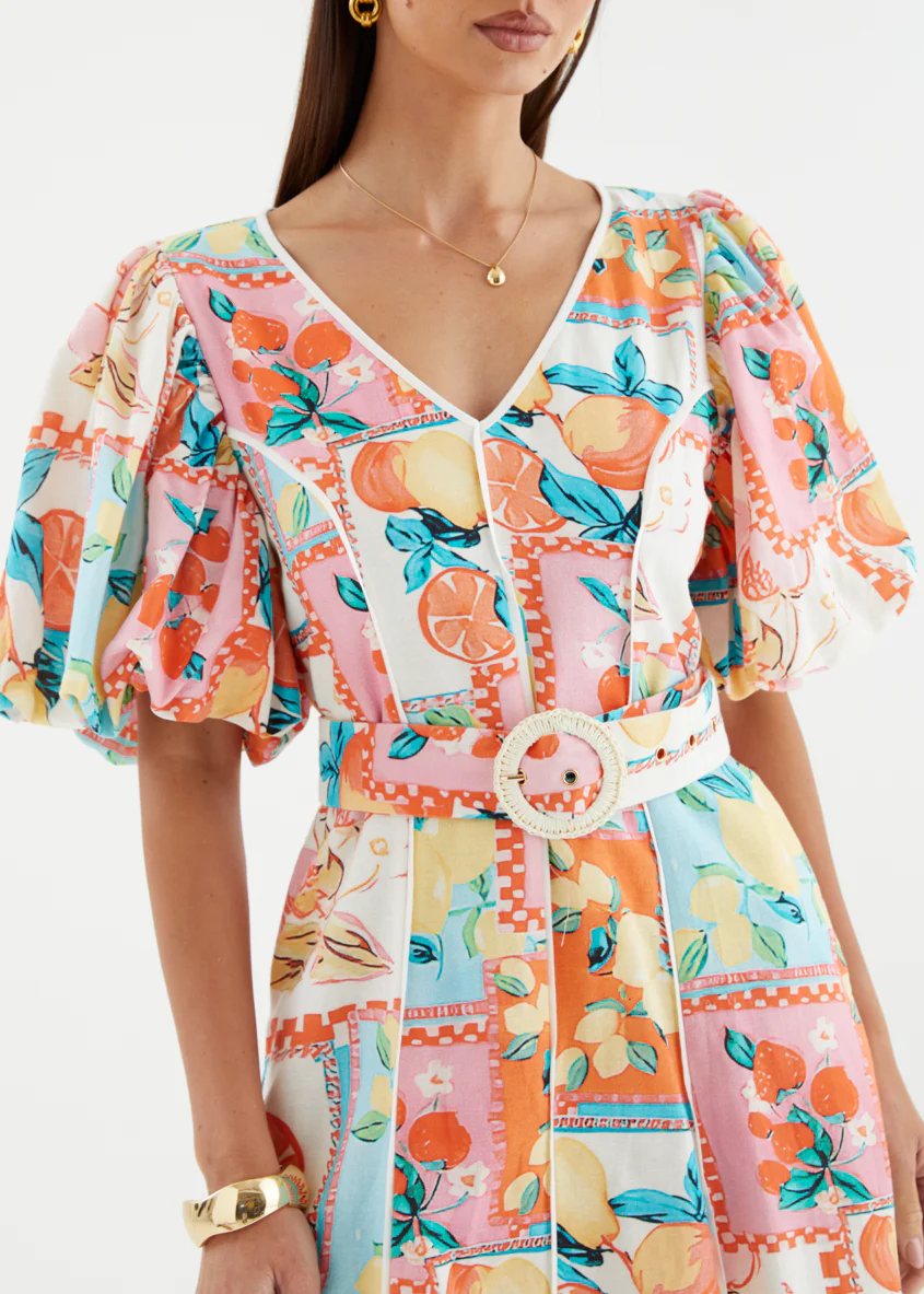 Anthea Maxi Dress - Tropical Tile - Image 6