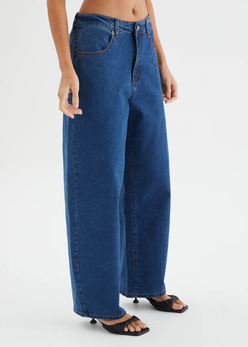 Anwar Barrel Jeans - Indigo - Image 3