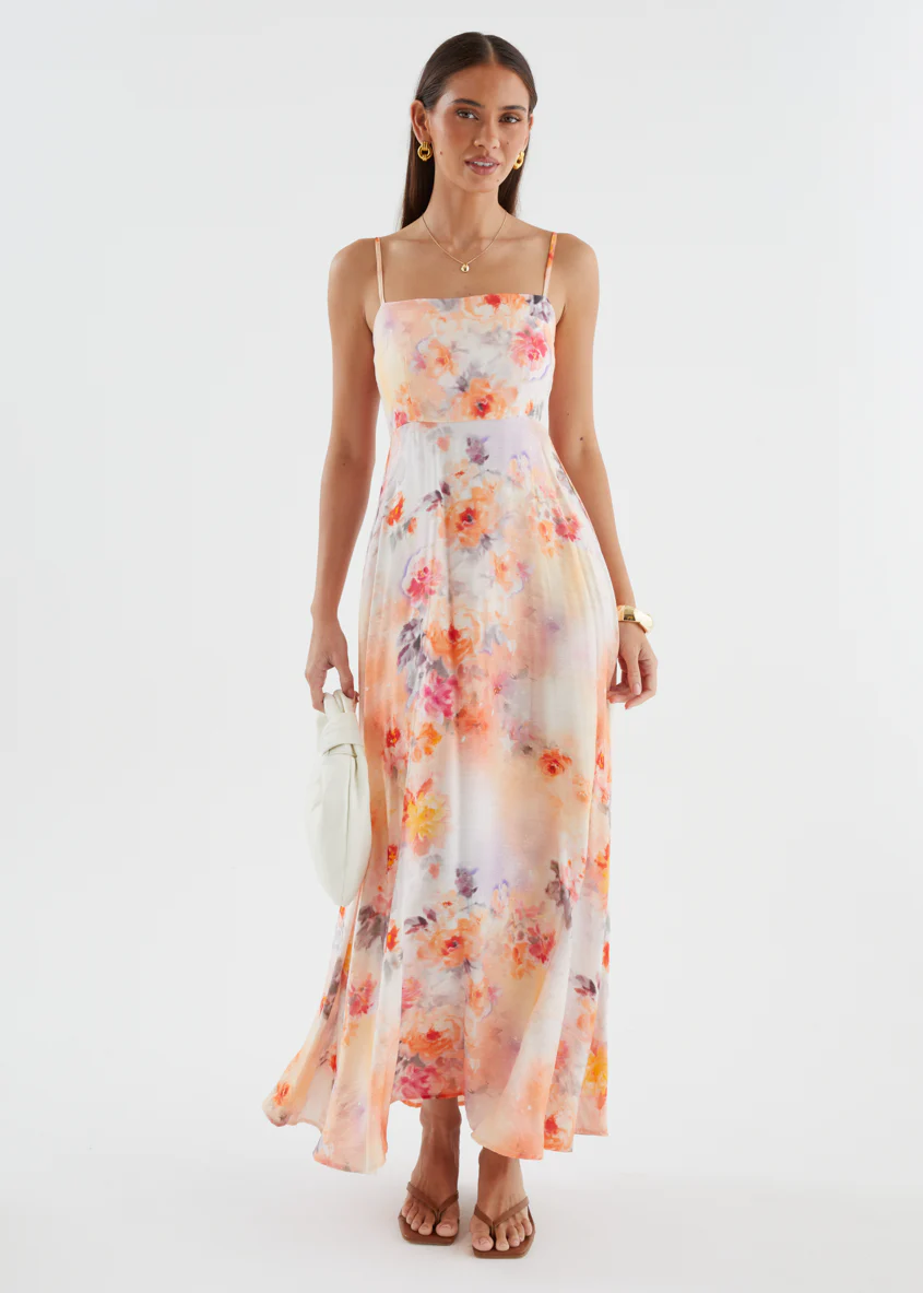 Artemis Maxi Dress - Peach Blossom - Image 3