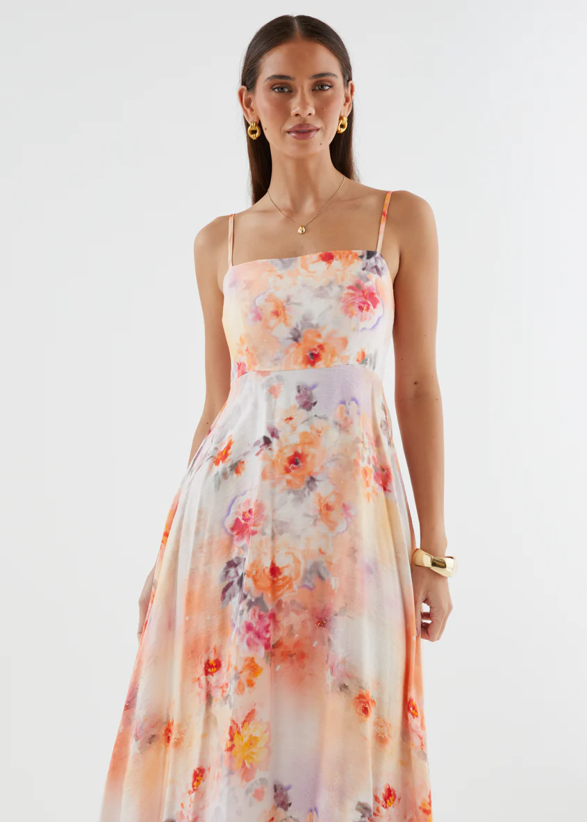 Artemis Maxi Dress - Peach Blossom - Image 4