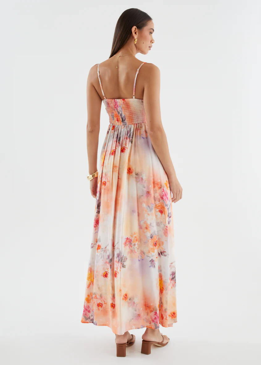 Artemis Maxi Dress - Peach Blossom - Image 7